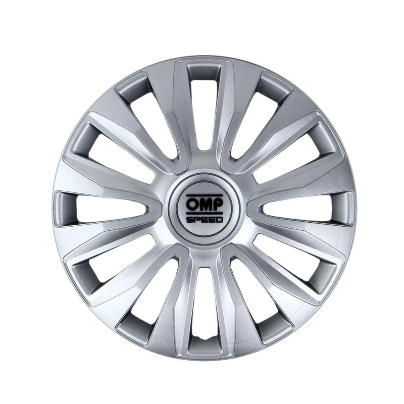 OMP SPEED SET 4 HUBCAPS MAGNUM SILVER 16 INCHES
