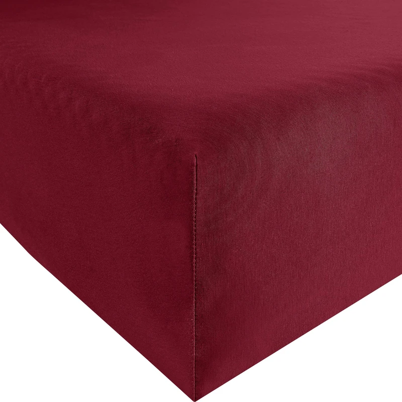 Bassetti 9225108 Fitted Sheet 550 Bordeaux Cotton/Elastane 90 x 190 cm 100 x 220 cm