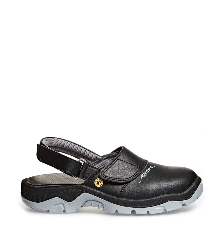 Abeba 32125-43 Size 43 "ESD-Anatom Safety-Clog Shoe - Black