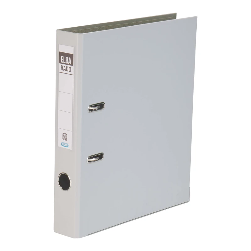Elba “Rado Plast” Ring Binders A4 PVC A4, Narrow (20 Items) Schmal (20 Stück) Grey