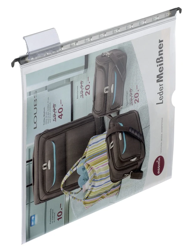Elba Vertic 85498 Suspended Clear Pocket Closed on 3 Sides Right Open Pack of 25 Colourless