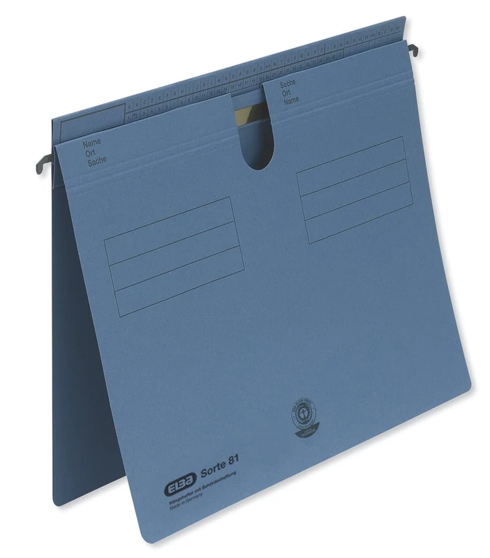 Elba 81459BL Suspension Filer Class 81 for Commercial or Official Filing Pack of 50 Blue Hanging Files Sort 81 Blue