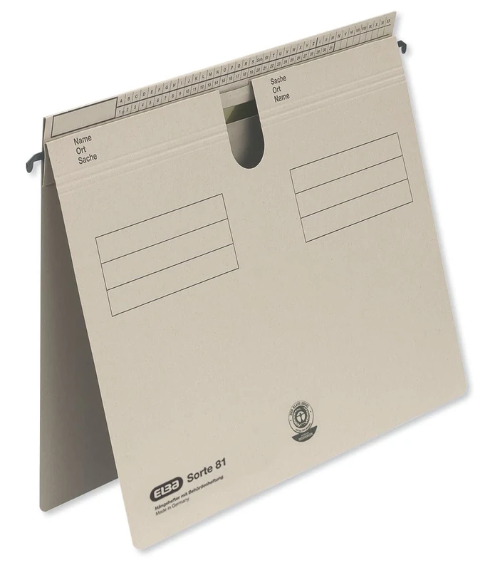 Elba 81459BL Suspension Filer Class 81 for Commercial or Official Filing Pack of 50 Blue Hanging Files Sort 81 Grey