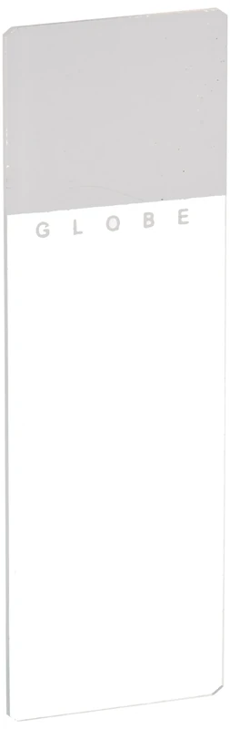 Globe Scientific Microscope Slides, 1324W, White Frosted, Soda Lime Glass, Ground Edges, Safety Corners, 25mm x 75mm, Pre-Cleaned, 72/Box, 1440/CS