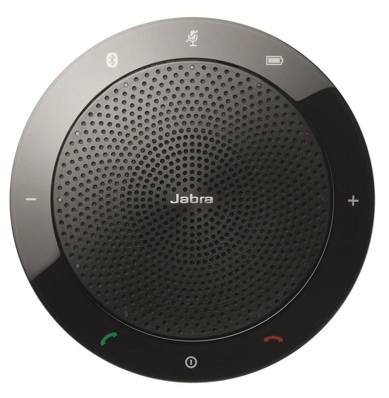 Jabra Speak 510+ Speaker Phone - Microsoft Certified Portable Conference Speaker with Bluetooth Adapter and USB - Connect with Laptops, Smartphones and Tablets, Black