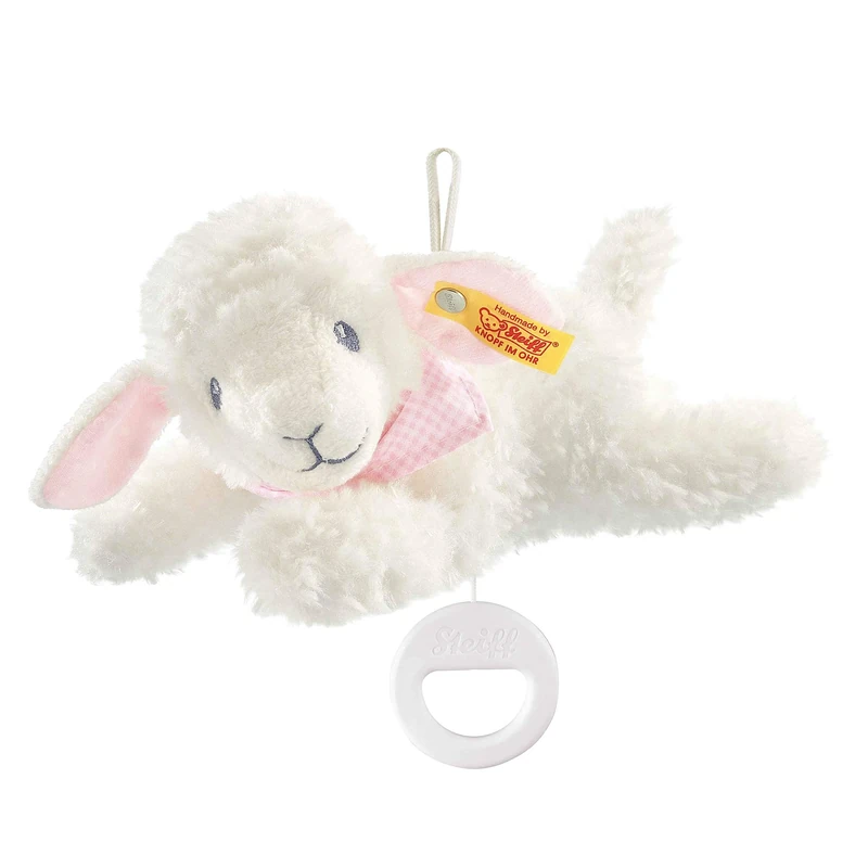 Steiff 25cm Sweet Dreams Lamb Music Box (Pink), (239649)