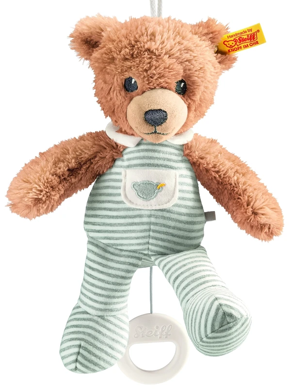 Steiff 20cm Sleep Well Bear Music Box (Grey)