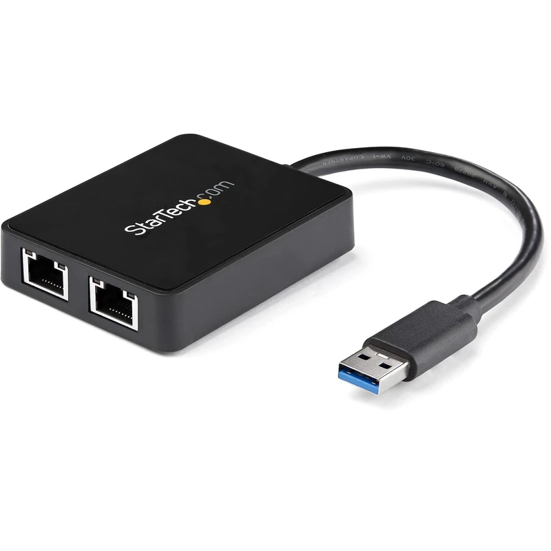 StarTech USB32000SPT USB 3 2 PORT GIGABIT ETHERNET LAN ADAPTER - 10/100/1000 - (Enterprise Computing > Network Cards & Adapters)