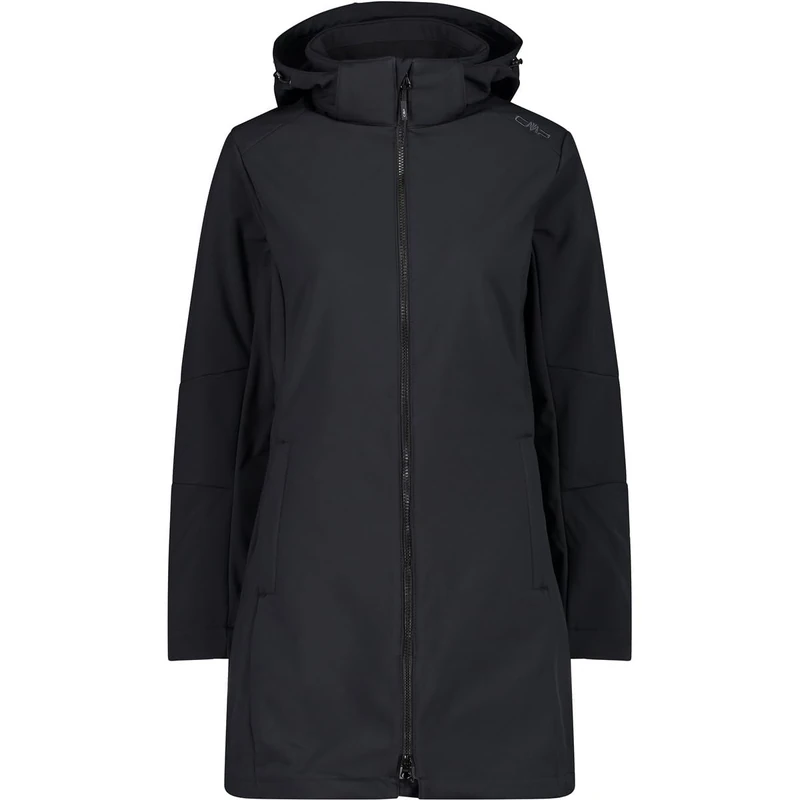 CMP - Woman Parka Zip Hood, Black, XXXXL