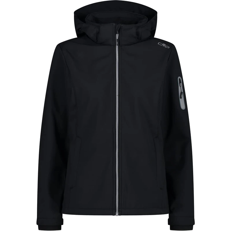 CMP - Woman Jacket Zip Hood, Black, XXXXXL
