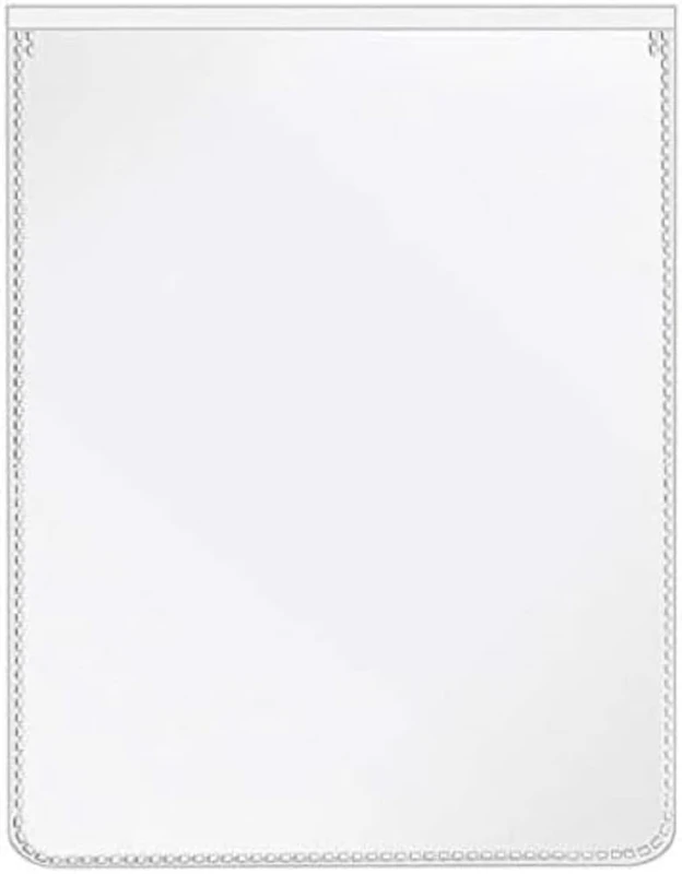 VELOFLEX 3113510 Protective ID Card Sleeves 89 x 110 mm Polypropylene Film with Tear-Proof Copy-Safe Pack of 100