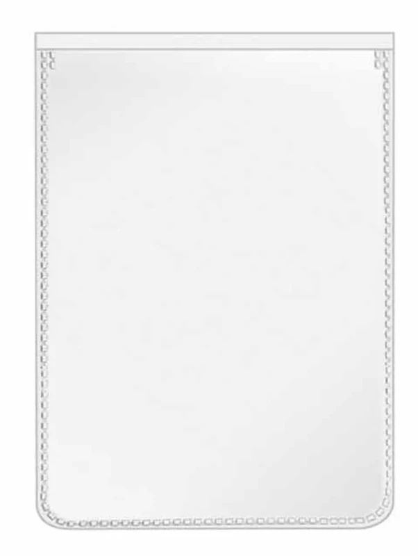 VELOFLEX 3119510 Protective and ID Card Cover 66 x 90 mm, Polypropylene Film, with Tear Protection, Indelible, Pack of 100