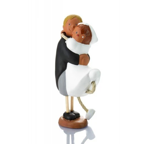 Jullar Bubinots JC 403138 Cake Decoration Bride and Groom Hugging - Image 1