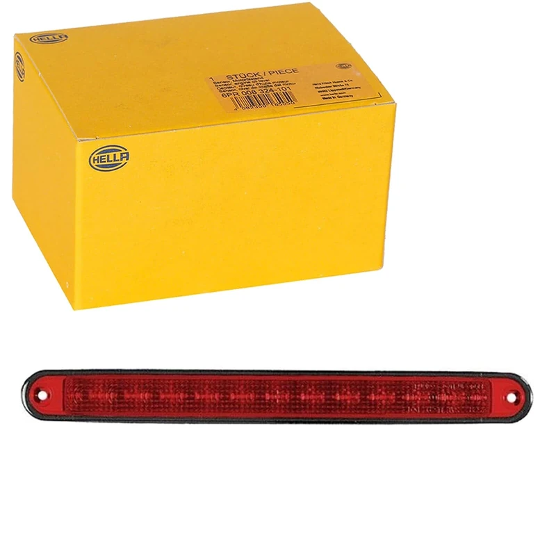 HELLA 2DA 959 071-537 Auxiliary Stop Light - LED - 12V - Fitting - Lens Colour: Red - LED colour: Red - Cable: 2500mm - Plug: open cable ends - Rear