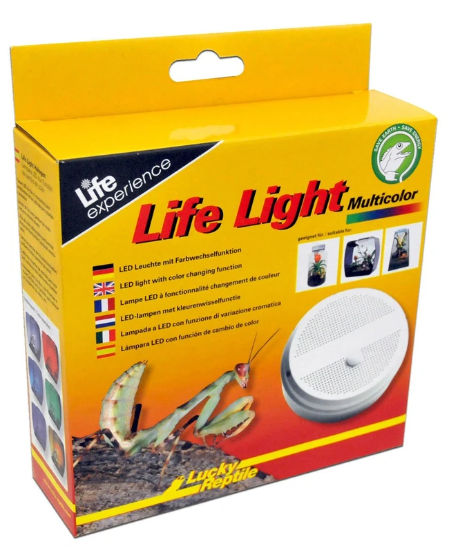 Lucky Reptile LL-1 Life Light with Multicoloured LED, Suitable LED Light for Insect Tarrium, Life Boxes and Life Pyramid