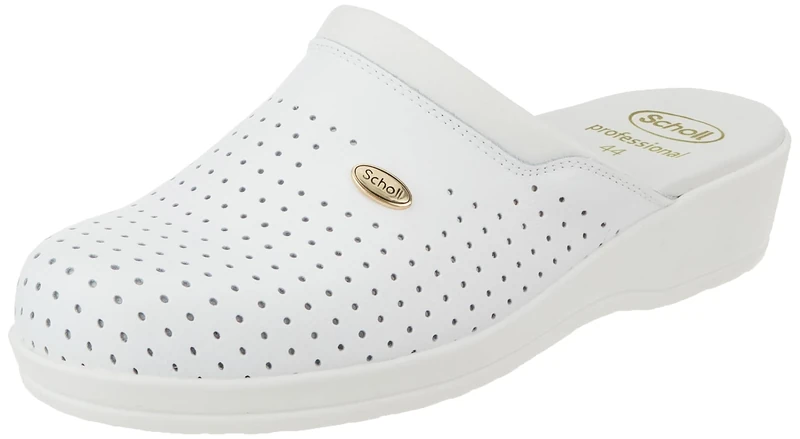 Scholl - Unisex - Clog Backguard -Medical Professional Clog - White - 9