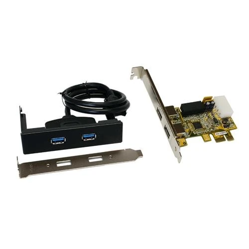 Exsys 3.5" Front Mount PCIe USB 3.0 Interface Card [EX-11072]