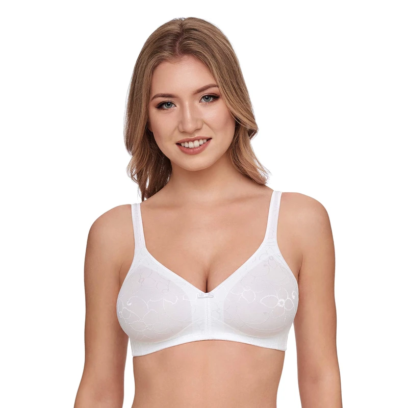 Susa Women's Topsy Bra, Opaque, White, 42D