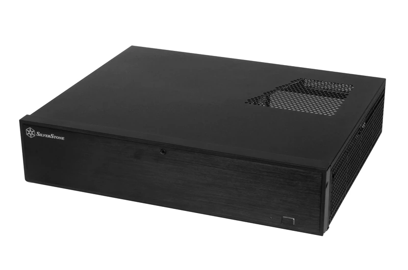 SilverStone SST-ML04B - Milo Slim HTPC Micro ATX Silent Computer Case, lockable, black