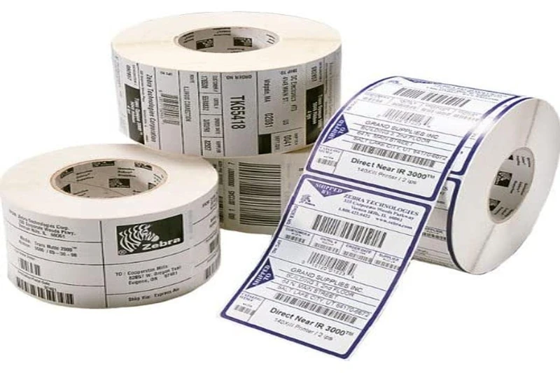 Zebra Thermal Transfer Labels for Desktop Printer, 25 MM/Core Diameter