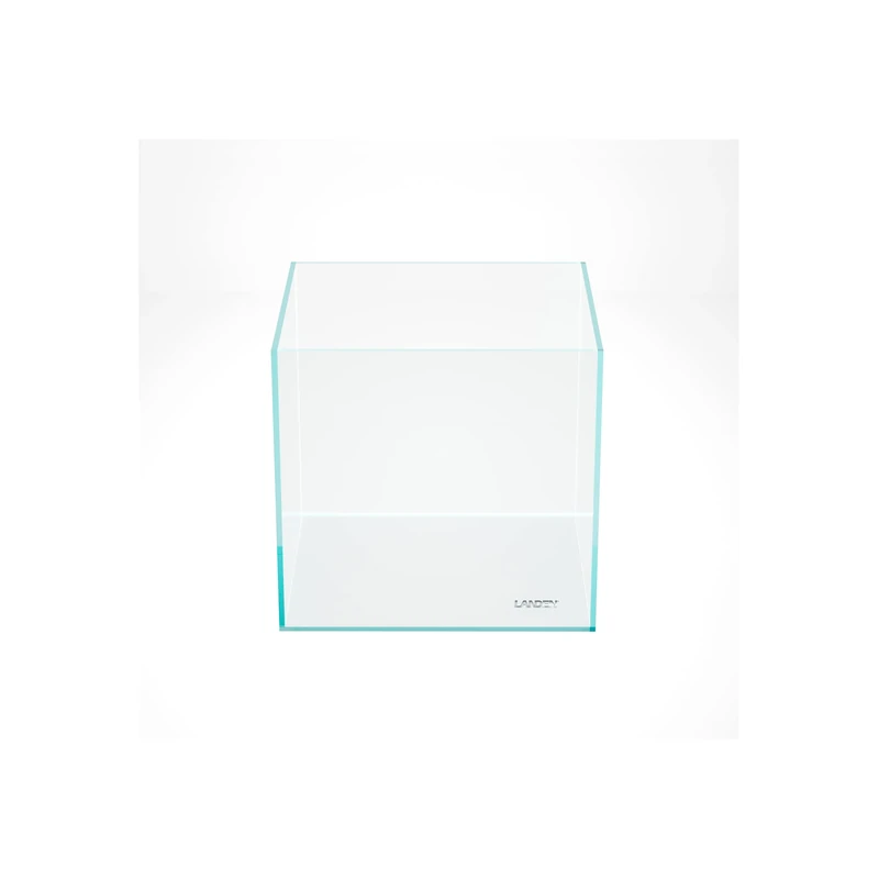 LANDEN 30C 25 Litre Rimless Low Iron Aquarium Tank, 11.8" W × 11.8" D × 11.8" H (30cm x 30cm x 30cm) 5mm Thickness with Nano Foam Leveling Mat Included