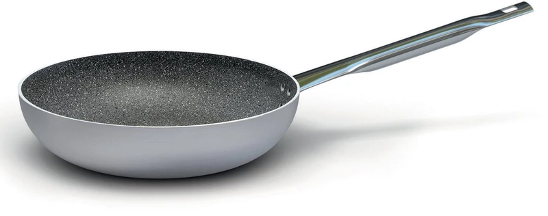 BALLARINI Granite 2802 Professional Frying Pan, Aluminium, Grey, Dimensions: 55 x 28 x 14 cm