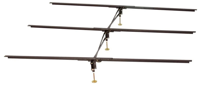 Hospitality Bed X-Support System 3 Rails, 3 Adjustable Legs