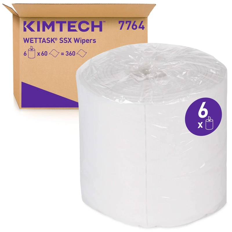 KIMTECH Wettask SXX Wipers 7764 - 6 Refill Packs (360 Sheets)