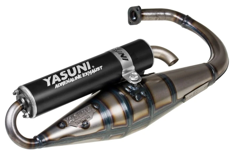 Yasuni exhaust Scooter Z black for Minarelli vertical