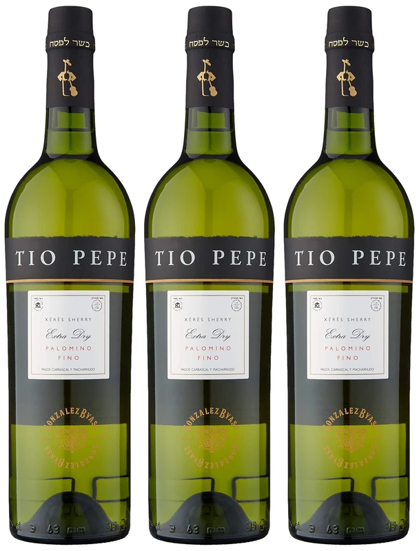 Tio Pepe Wine Extra Dry Light Sherry - 3 x 75cl Pack