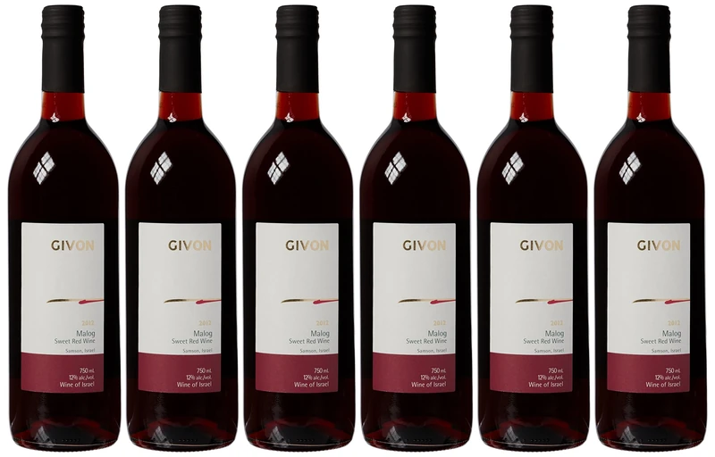 Givon Malog Sweet Red Wine Blended NV 75 cl Kosher (Case of 6)