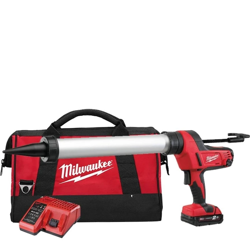 Milwaukee C18PCG600T-201B M18 600ml Caulking Gun Transparent Tube