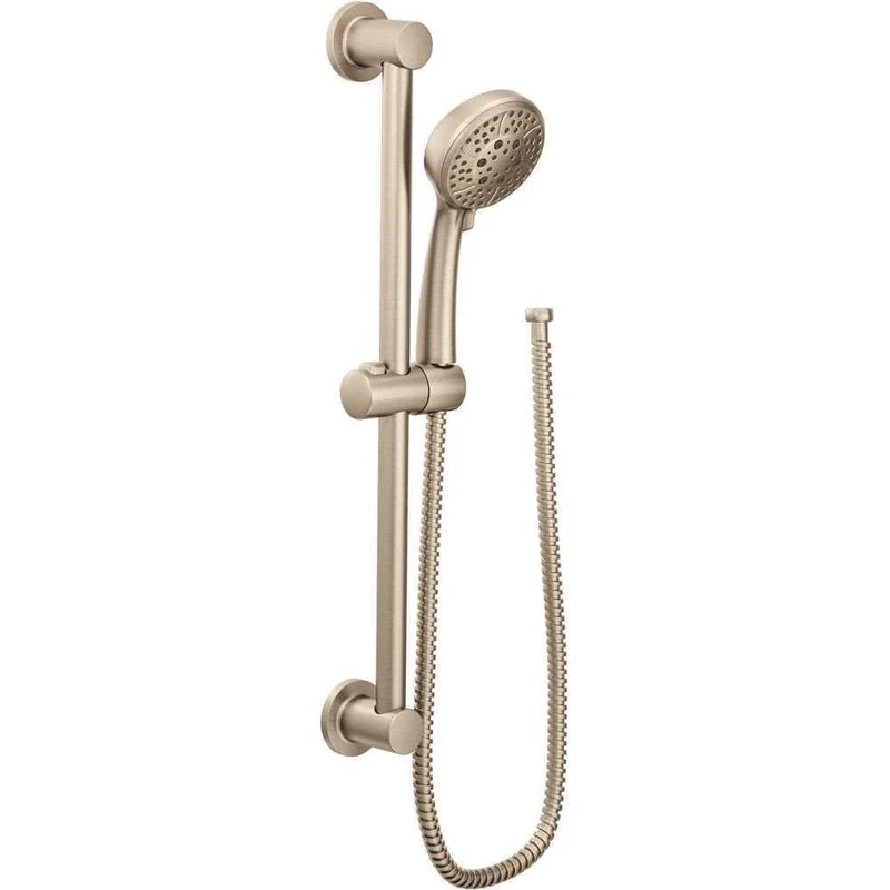 Moen Handheld Showerhead with 69-Inch-Long Hose Featuring 30-Inch Slide Bar, Brushed Nickel (3669EPBN)