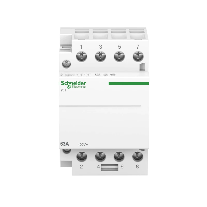 Schneider A9C20864 Contactor Ict 63A 4No 220-240 Vac, White, Set Of 4 Piece