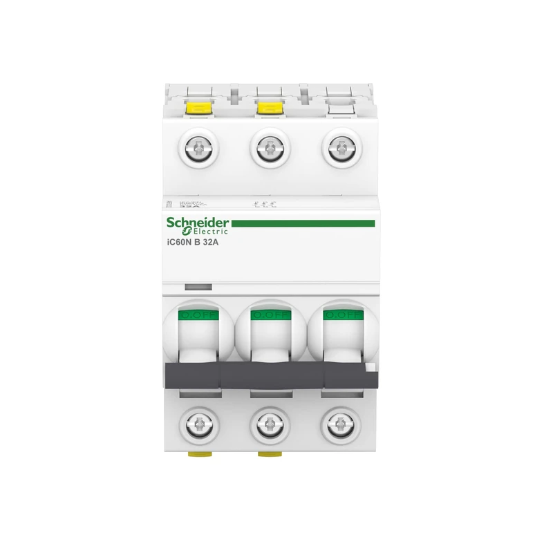 Schneider Electric A9F03332 Circuit Breaker iC60N, 3P, 32A, B Characteristics