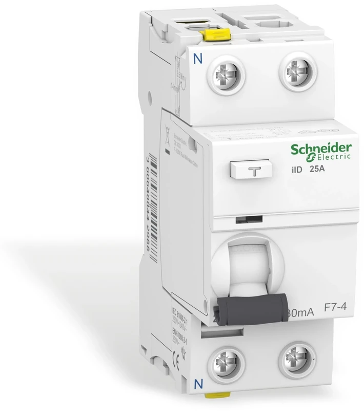 Schneider A9Z21225 Residual Current Circuit Breaker iID, 2P, 25A, 30mA, Type A