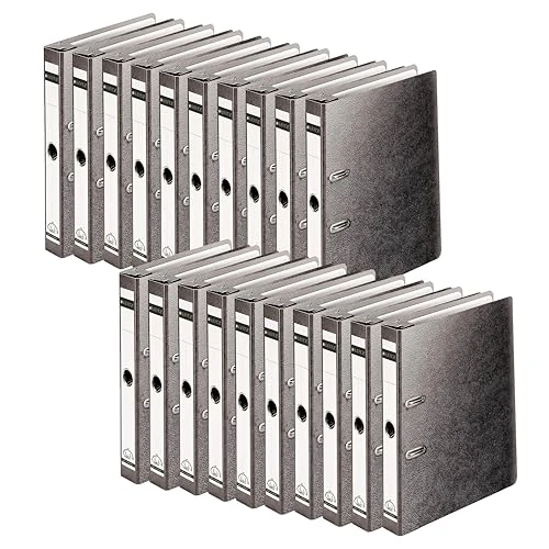 Leitz Quality 18220000 180° A4 Suspension File Black 50 mm Spine Ideal for Use in a Hanging Pull Hard Cardboard Cover Pack of 20