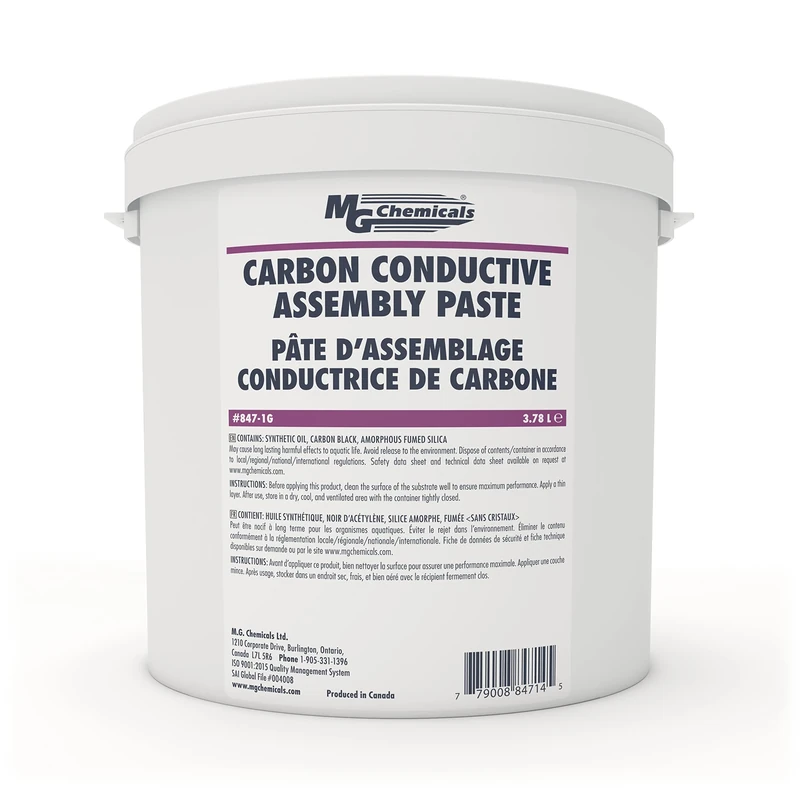 MG Chemicals Carbon Conductive Assembly Paste, 3.78 L Pail