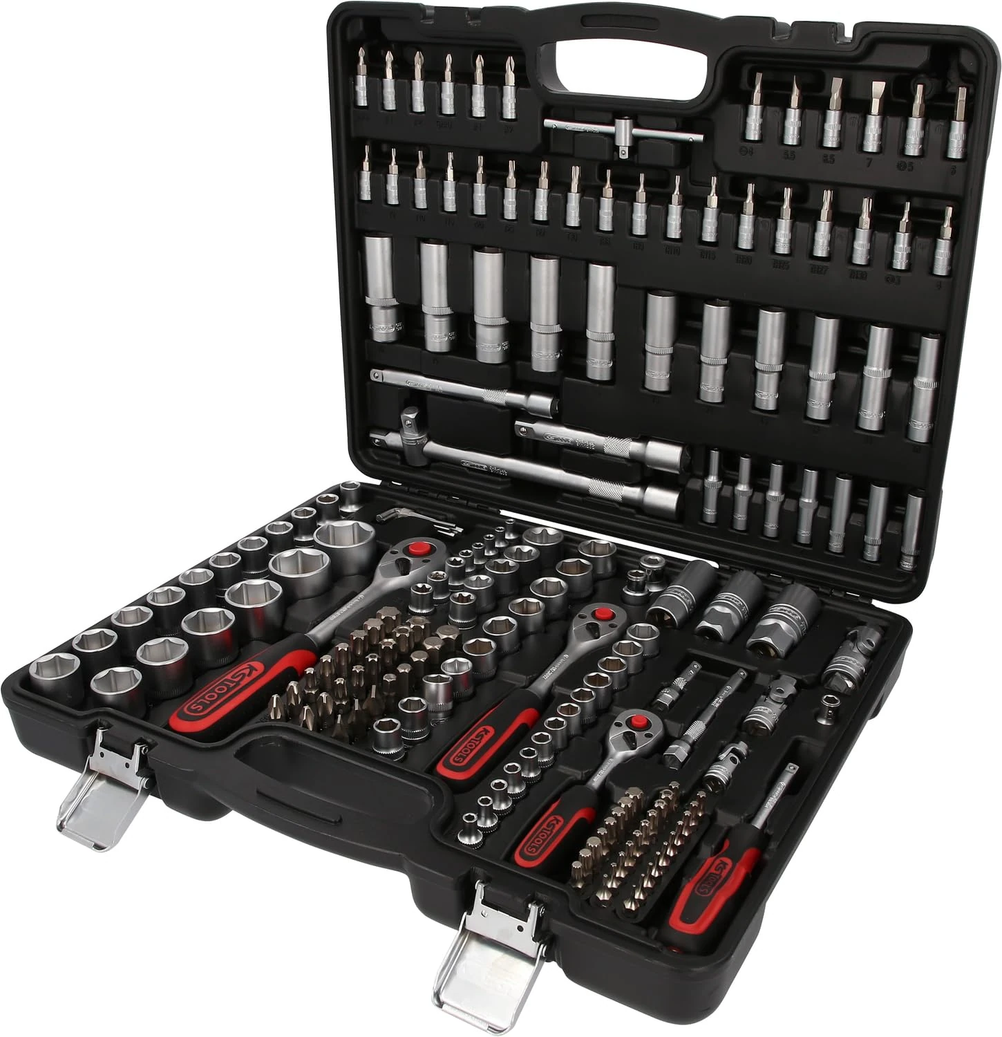 KS Tools 917.0779, 179-piece Socket Set - 1/4 Inch / 6.35 mm + 3/8 Inch / 9.5 mm + 1/2 Inch / 12.7 mm