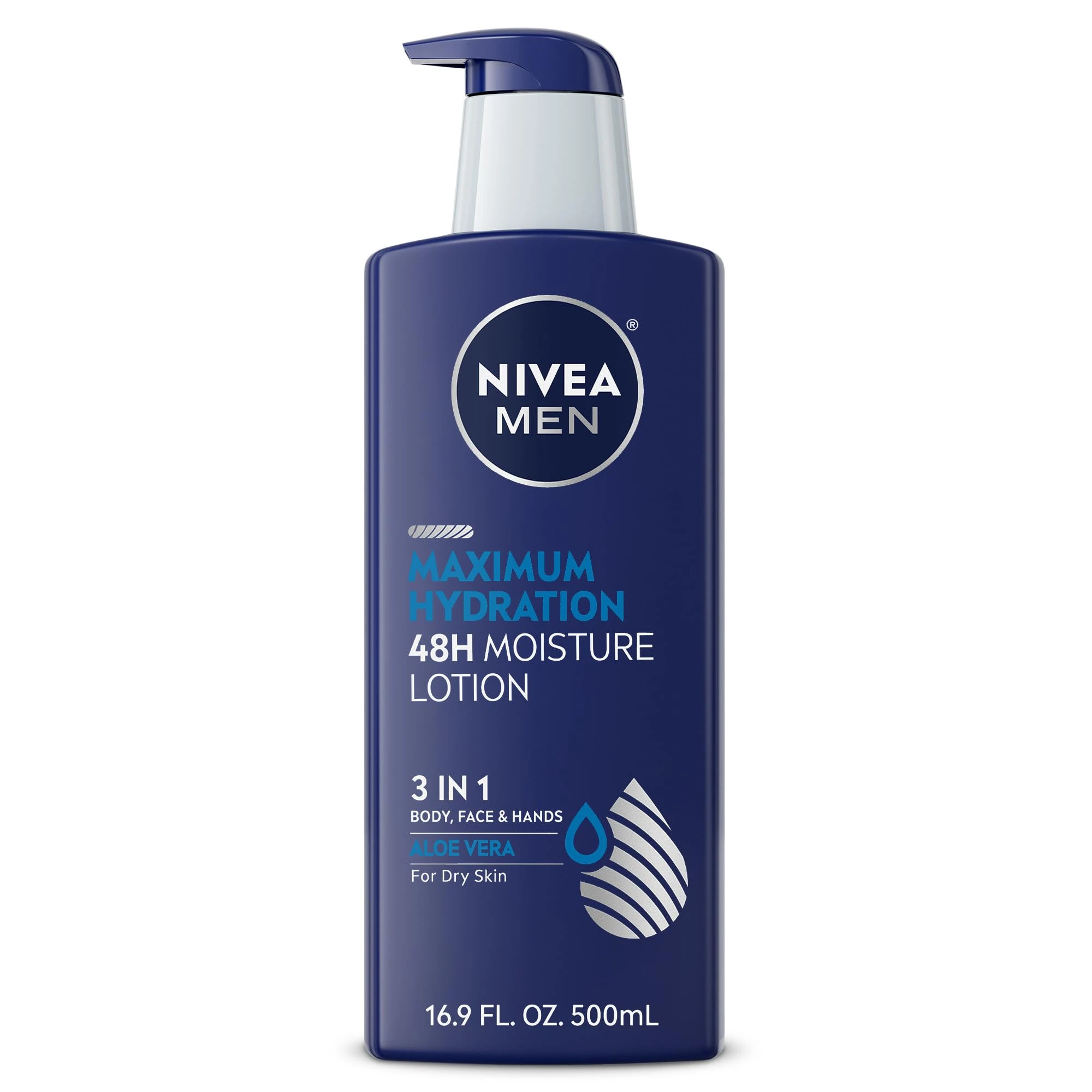 Nivea For Men Maximum Hydration Nourishing Lotion for Dry Skin 16.9 Ounce