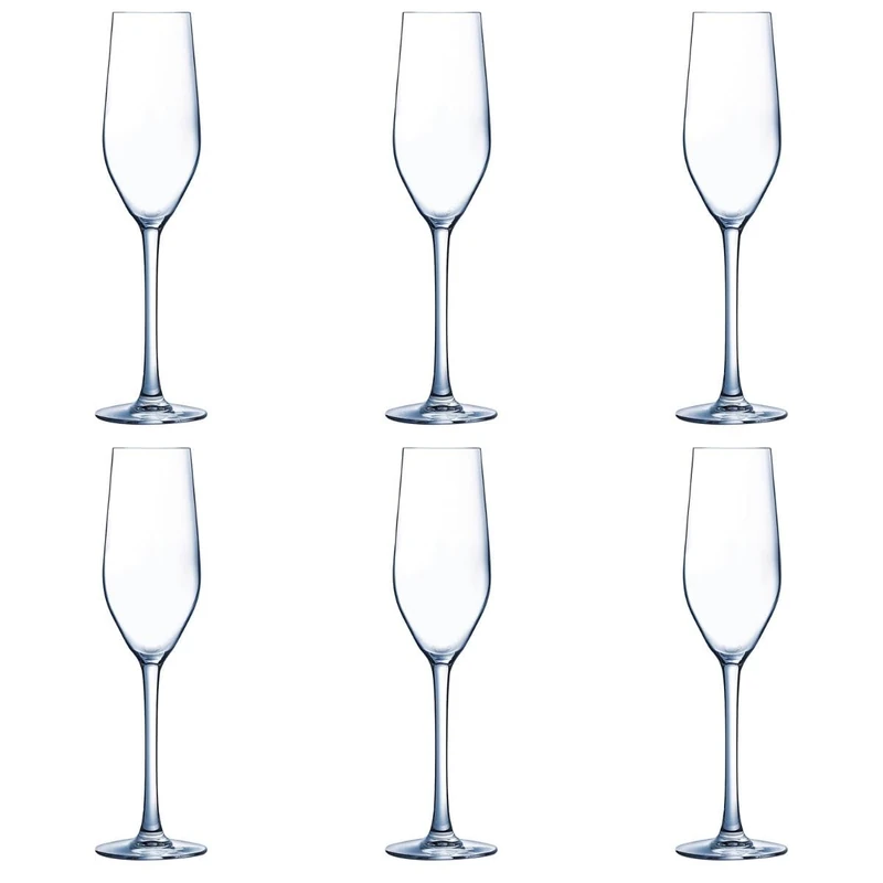 Arcoroc Mineral Box 6 Flute Glasses 16 cl