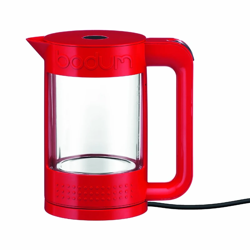 Bodum Bistro Electric Water Kettle Double Wall, 1.1 Litre/37 oz, 1500 Watt - Red