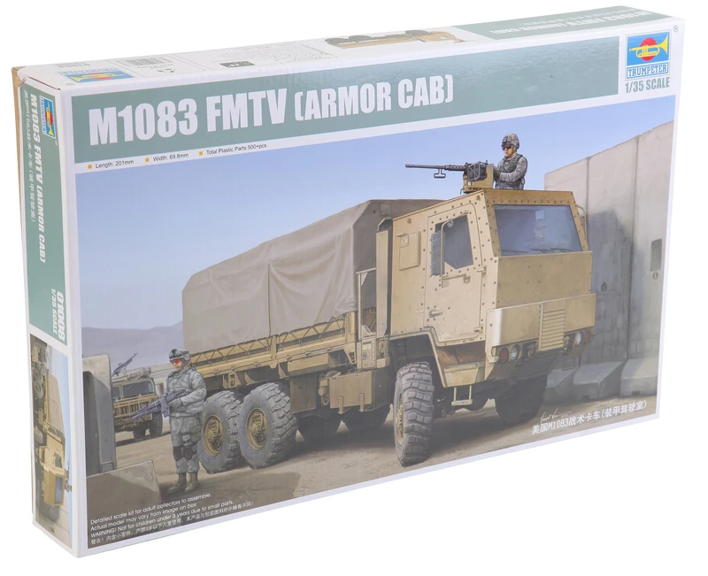 Trumpeter 1:35 M1083 FMTV Cargo Truck with Armoured Cab Kit
