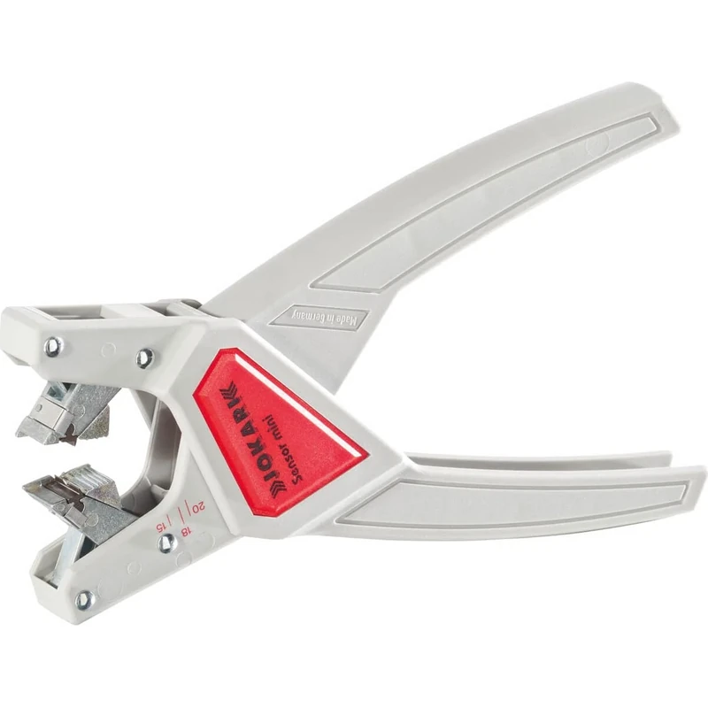 C.K 20310 Jokari Sensor Mini Auto Cable Stripper (3.2-4.4mm), Gray With Red Insert