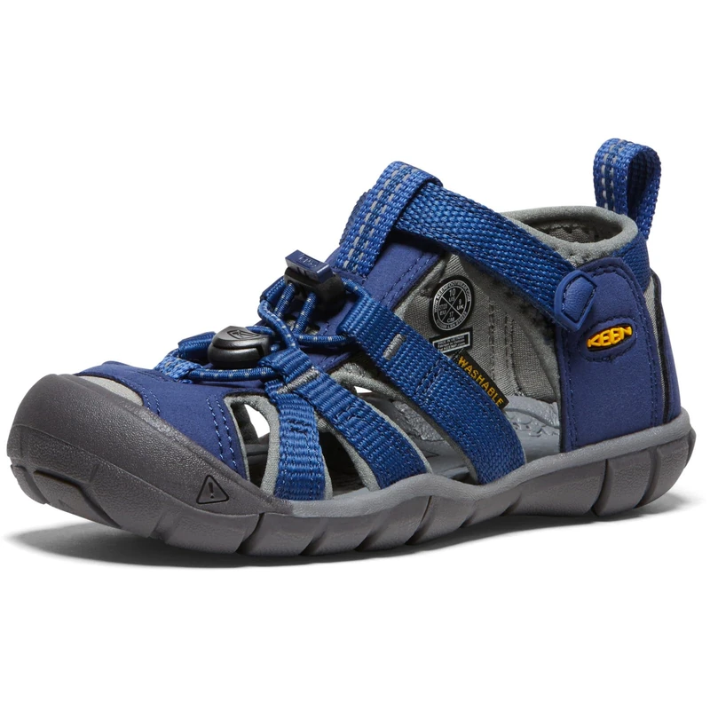 KEEN Unisex-Child Seacamp 2 CNX Closed Toe Sandals, Blue Depths/Gargoyle, 11