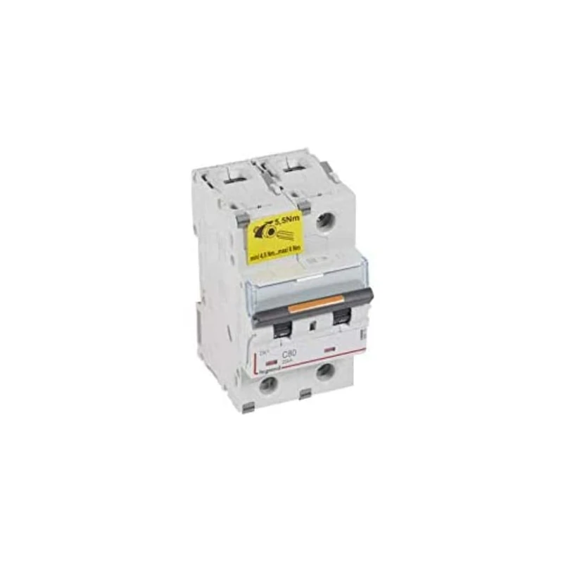 Legrand Magnet./DIF. Industry 409775 – Magnet DX3 25 KA C 2P 80 A - Image 1