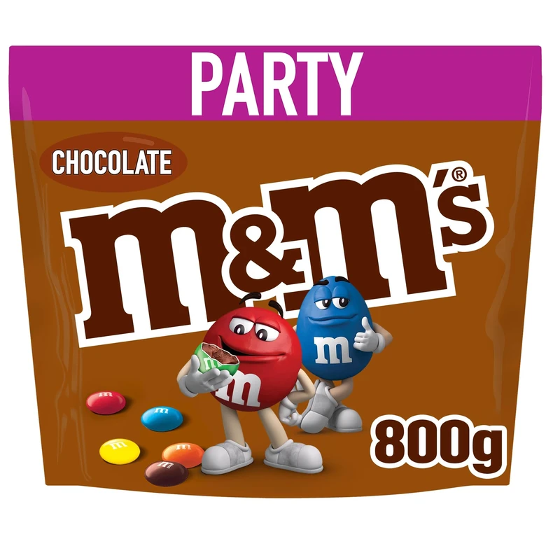 M&M's Milk Chocolate Party Bulk Snack Bag 800g