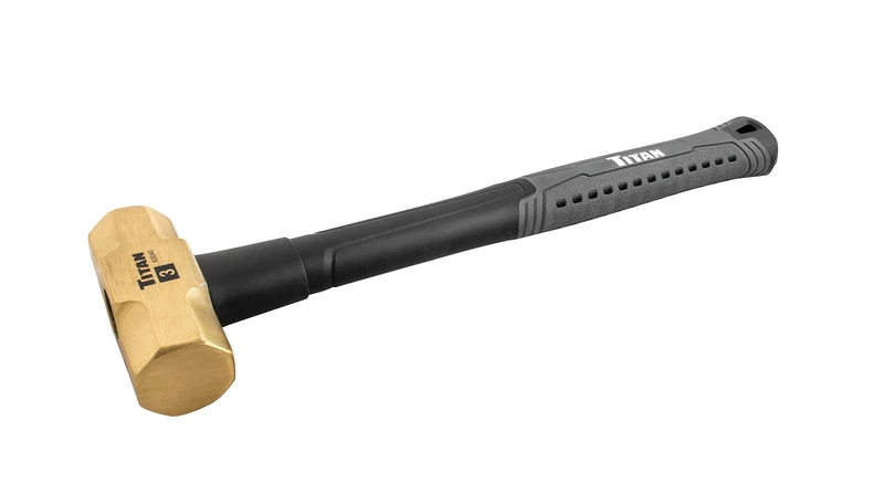 Titan 63040 3lb (48oz) Brass Hammer, Brass Sledge Hammer