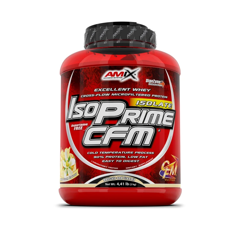 AMIX - Isolated Protein, Isoprime CFM, Whey Protein Isolate, Helps Muscle Recovery, High Purity Whey Protein - 4.4 Pound - Vanilla Flavor