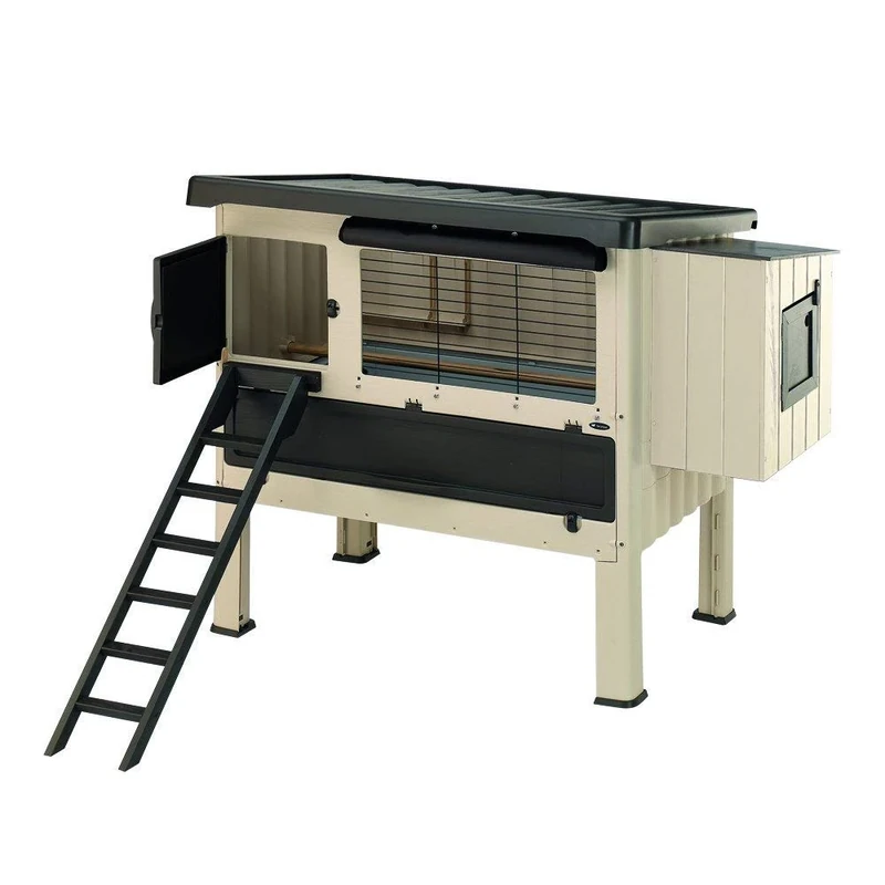 Ferplast Happy Farm 120 Chicken House, 140 x 139 x 110 cm, Beige